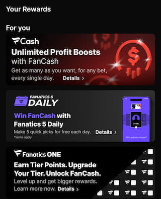 Fanatics Sportsbook promos