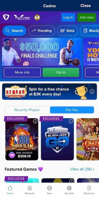 FanDuel PA online casino