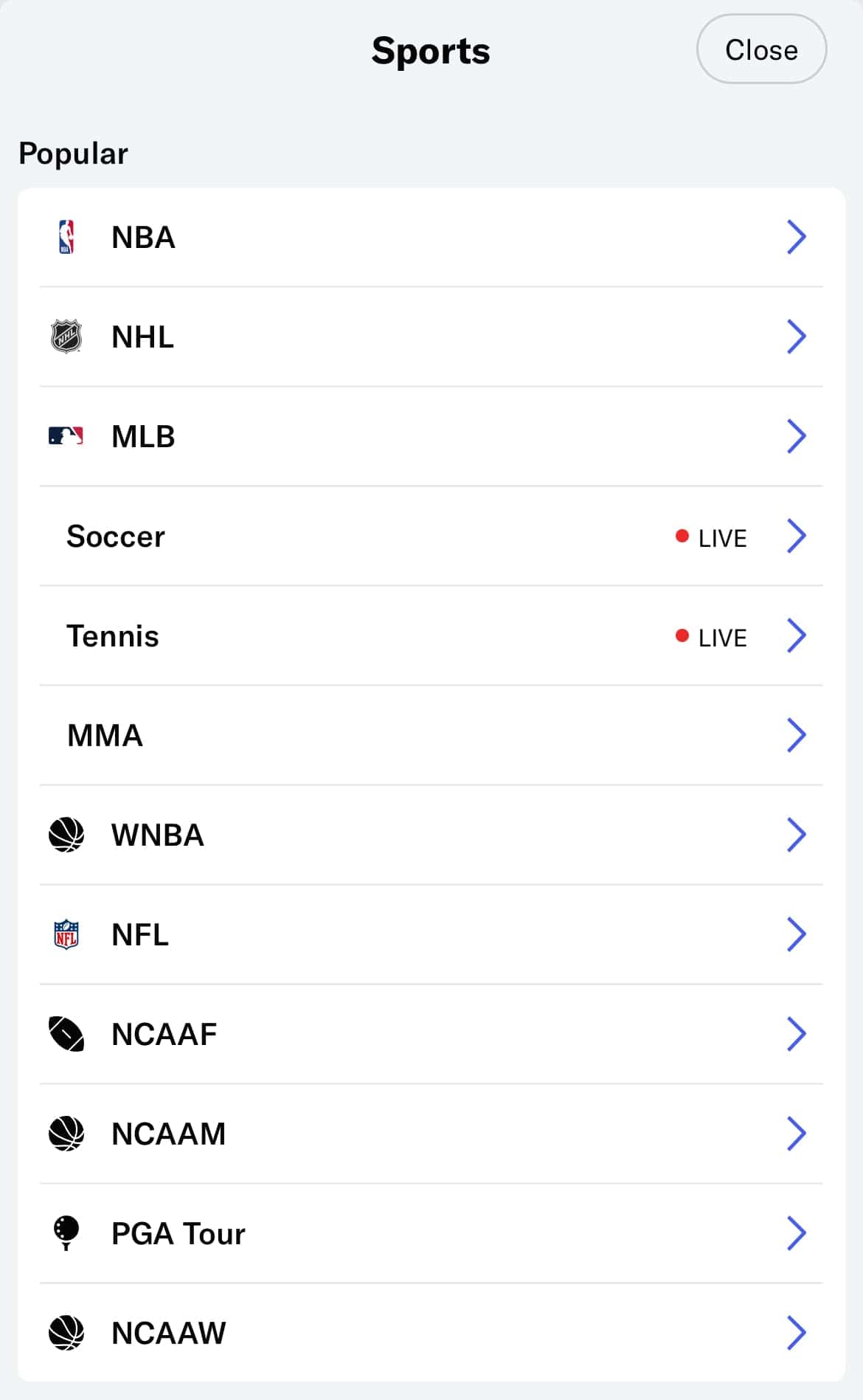 Sports available to bet on at BetMGM