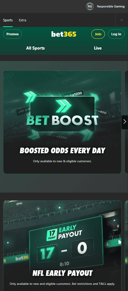 Bet365 promos PA